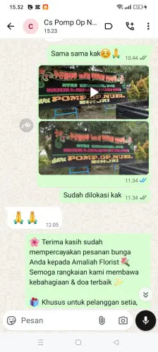 Testimonial Papan Bunga cikeris